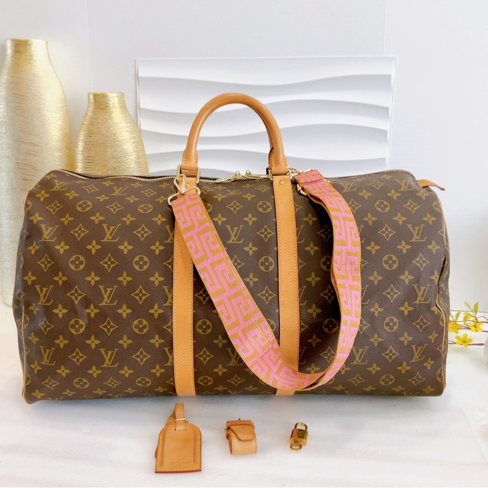 BEAUTIFUL ❤️Authentic Louis Vuitton keepall 55 luggage bag Monogram